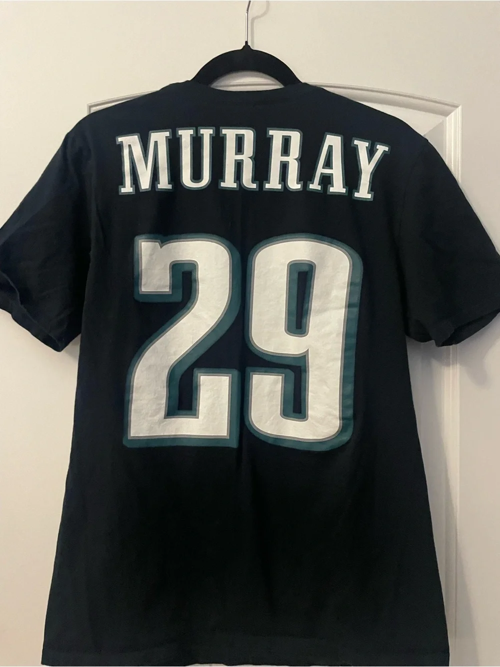 Nike Men’s Black Philadelphia Eagles #29 Tee with Teal Accents